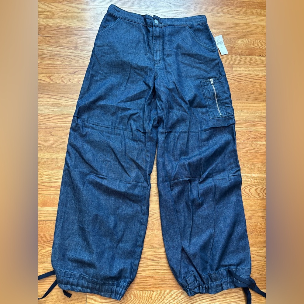 NWT Anthropologie Pilcro Denim Cargo Pants Sanger Wash Size 29
